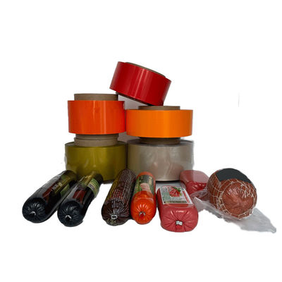 Film di imballaggio di salsicce in plastica PVDC stampato su misura per imballaggi di salsicce