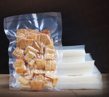 Saccarelle di carne trasformata Sacchetti di plastica a vuoto, ricreativi, PVDC ad alta barriera, trasparenti