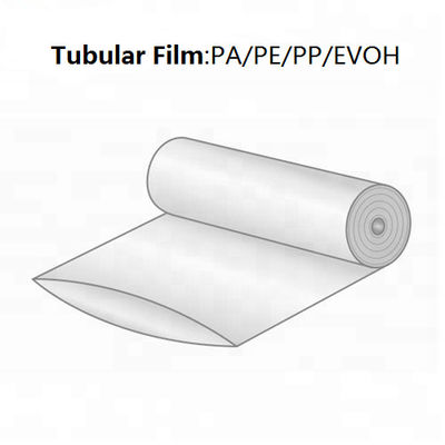 Film di imballaggio a vuoto flessibile tubo roll tubolari PA PE film estensibile alimentare in plastica