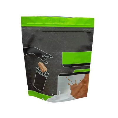 Sacchetto di proteine di siero di latte con rivestimento in PVDC KPET resistente all'umidità Stand up Zip Lock Gravure Printing