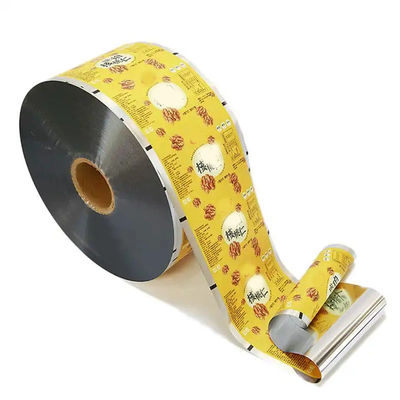 Imballaggio stampato PVDC sacchetti laminati rotolo con cerniera per alimenti