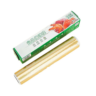 Buona sicurezza 30cm*15m PVDC film di avvolgimento per alimenti per panini 140 oC Temperatura interna