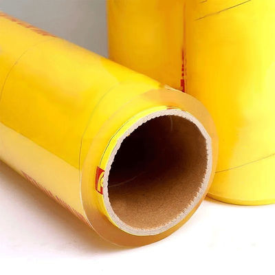 Film adesivo per prodotti alimentari per uso domestico di plastica PVC / PVDC / PE / LDPE con tagliatore a scivolo