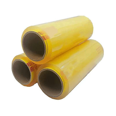 Film adesivo per prodotti alimentari per uso domestico di plastica PVC / PVDC / PE / LDPE con tagliatore a scivolo