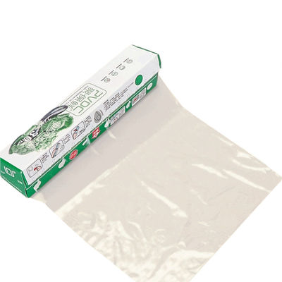 Fresco sicuro trasparente PVDC Food Wrap Cling Film Roll per ortaggi su misura