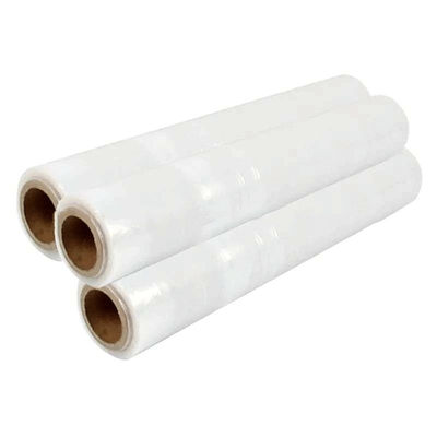 PVDC PVC PE imballaggio Rollo di avvolgimento in plastica trasparente PE Protective Food Cling Film con tagliatore scorrevole
