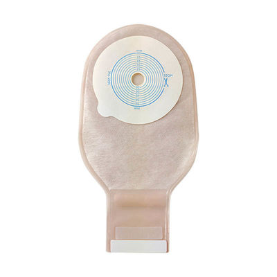 Medicale One Piece Ostomy Bag Stoma Bag Beige Color Drainabile 65mm Cut One Piece System Ostomy Bag