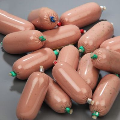 Prodotto all'ingrosso di pellicole di involucro per salsicce in PVDC per imballaggio di salsicce di carne