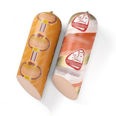 Stampabili customizzati contenitori di salsicce in plastica artificiale Film di imballaggio alimentare PA / PE Contenitore PVDC