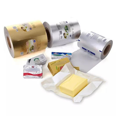 Carta di imballaggio per formaggio di foglio di alluminio di lacca di calore laminato a bassa temperatura carta di imballaggio di margarina film di imballaggio di burro