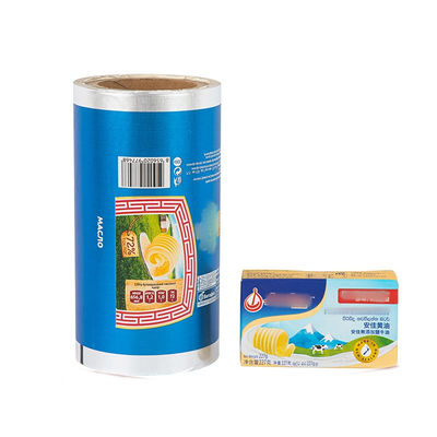 Carta di imballaggio per formaggio di foglio di alluminio di lacca di calore laminato a bassa temperatura carta di imballaggio di margarina film di imballaggio di burro
