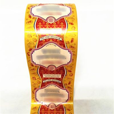 Calibro 19mm Calibro 220mm Stampato Casing per salsicce artificiali Film di imballaggio alimentare in plastica Nylon PA / PVDC