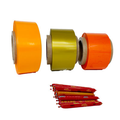 Logo personalizzato PVDC Base Plastica Sausage Casing Film Alta trasparenza
