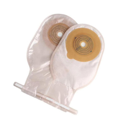 Convatec Colostomy Bag High Barrier Soft PVDC Co Extrusion Film Ostomy Bag con gancio di plastica