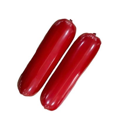 Profissional PVDC Plastic Sausage Casing Film Resistente al calore fino a 90C per la produzione di salsicce